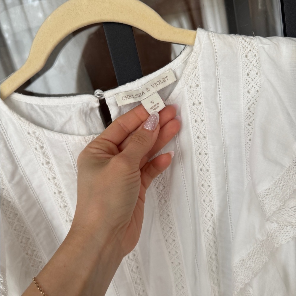 Chelsea & Violet White Ruffled Mini Dress - Picture 8 of 10